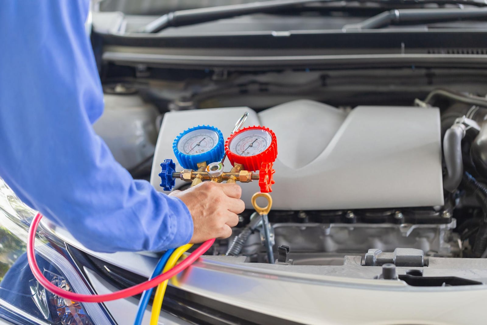 Car A/C system overheating during a hot Florida summer in Tampa Bay