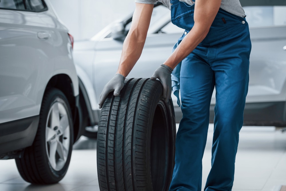 Tire rotation and balancing service at Tampa Bay Quick Lube auto repair shop in Tampa, FL