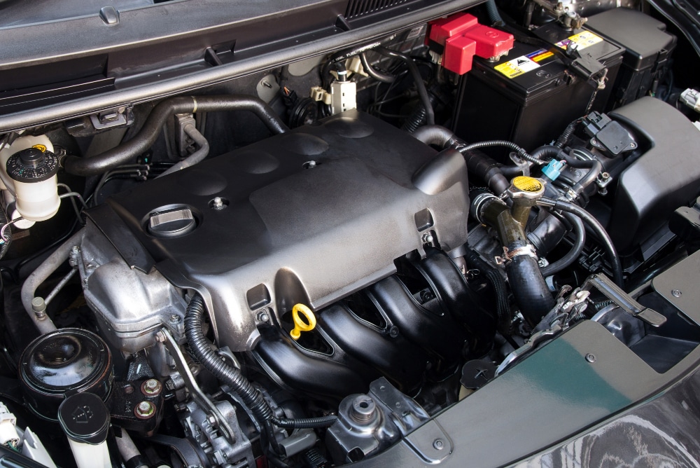 Certified technician performing a full engine tune-up at a Tampa auto repair shop