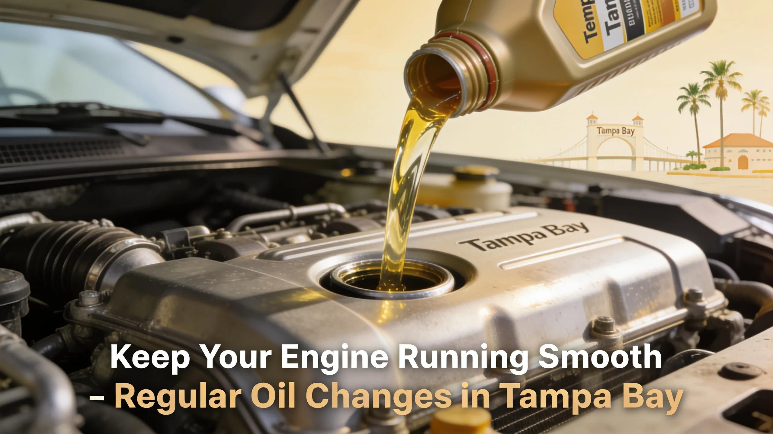 Clean car engine with clear oil, highlighting the benefits of regular oil changes for vehicle maintenance.